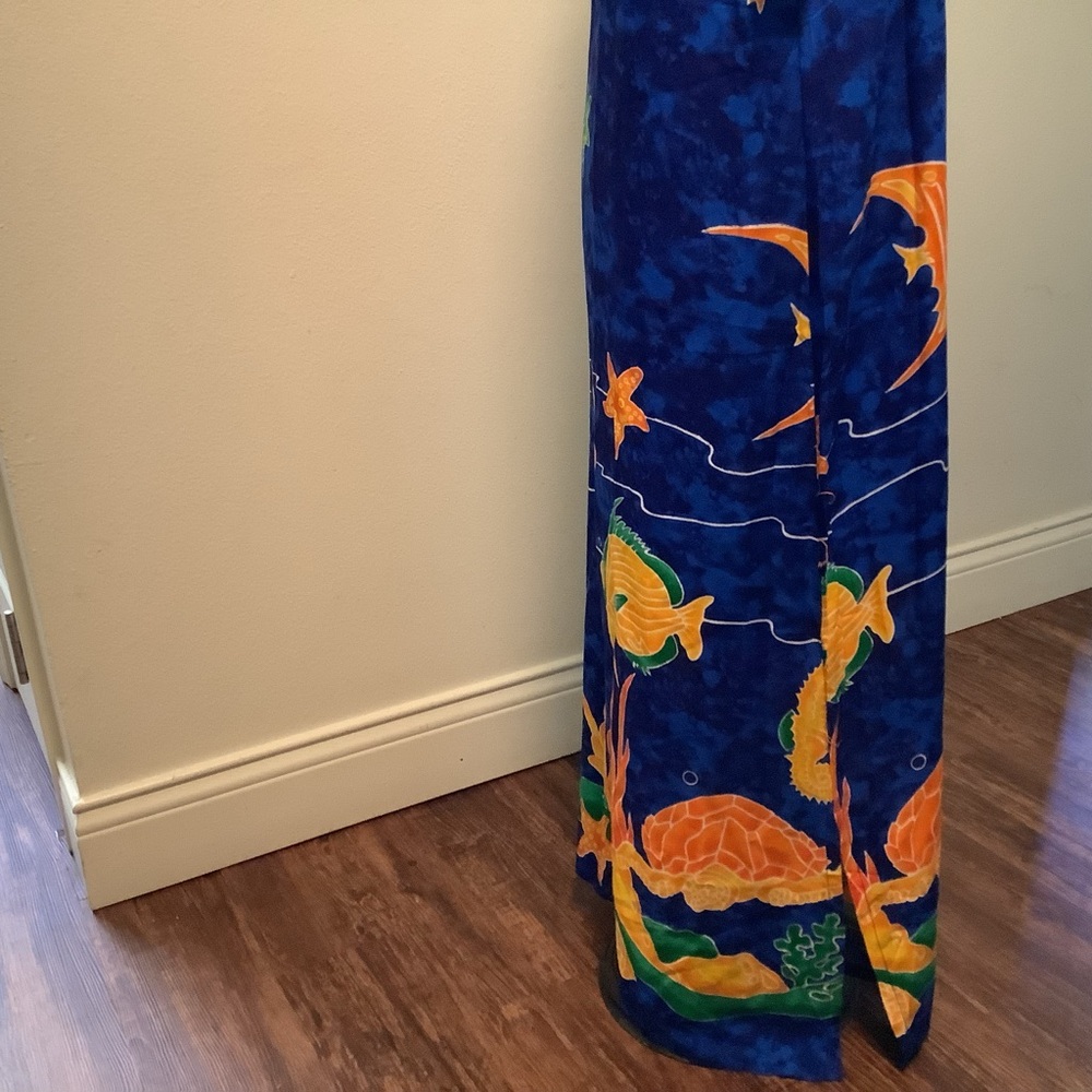 In Gear NWT vintage 90s med maxi  vacation cruise tropical sea life sundress - Picture 5 of 9